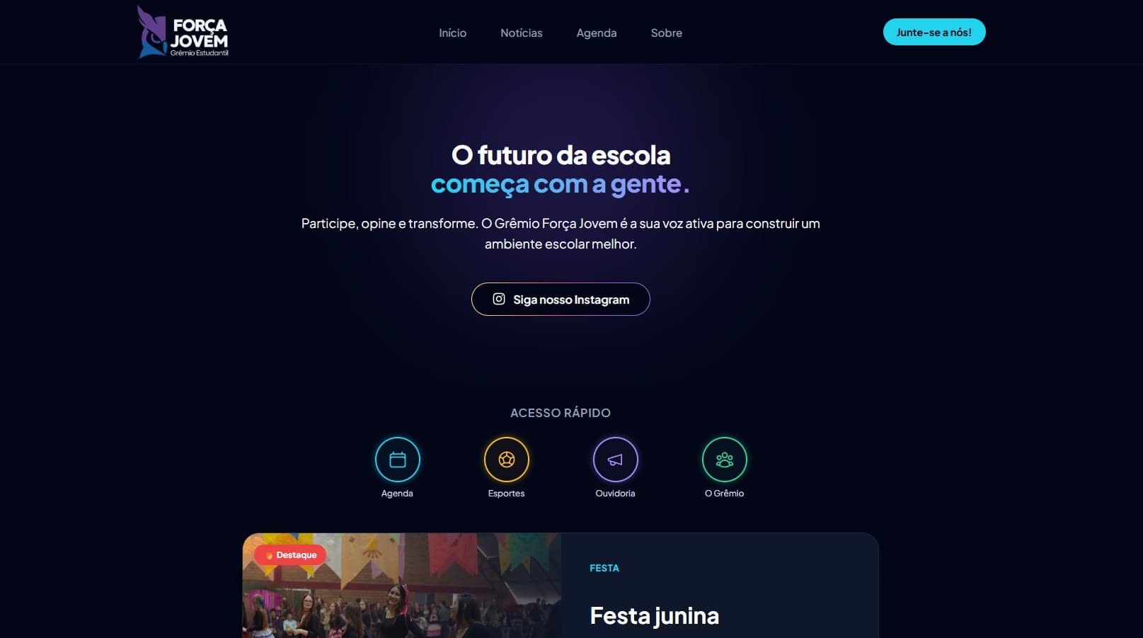 Site oficial do Grêmio Força Jovem
